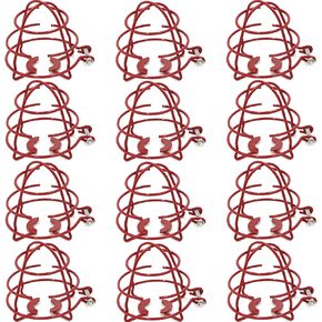 (12 Pack) 1/2" Fire Sprinkler Head Cage Guard Protector Fire Extinguishing System Sprinkler Bracket Red