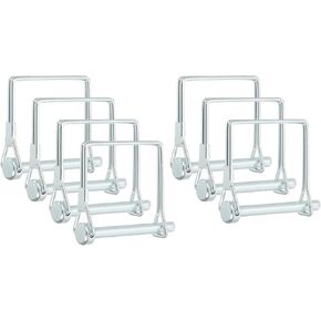 PATIKIL Trailer Coupler Pin 1/4x2, 8 Pcs Square Wire Lock Pin Shaft Locking Pins Safety PTO Hitch Pin for for Farm Trailer Tractor Truck Boat Towing (6x50mm)