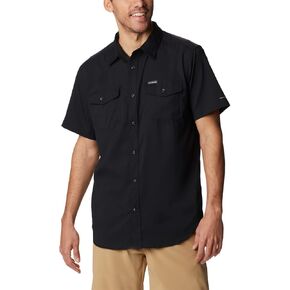 Columbia Men's Big & Tall Utilizer II Solid Short Sleeve Shirt, ICY Morn, 5X B&T