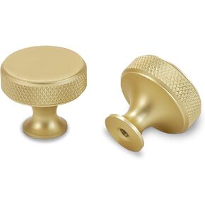 10 Pack Brushed Brass Kitchen Cabinet Knobs Knurled Cabinet Knobs Gold Drawer Knobs Kitchen Cabinet Hardware Kitchen Handles Drawer Knobs Dresser Handles