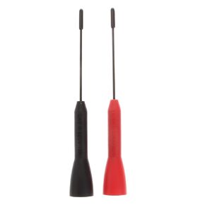 Test Probe Pin, 2pcs 2mm Jack Stainless Steel Test Probe Test Needle Multimeter Test Probes Tools for Banana Socket, Car Tester (1 Red and 1 Black)
