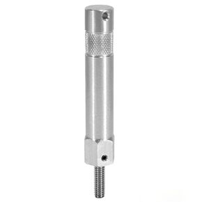 Modern Studio Equiment 3"" Aluminum Baby Pin with 1/4"" Male Thread, Silver