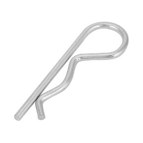 Hilitand 10pcs R Clips Retaining Cotter Pins, Galvanized Iron R Type Cotter Pin Clips Spring Clips Hair Pin Zinc Plated Retaining Pins (3x60mm（10pcs）)