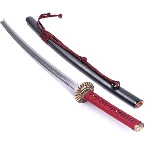 Siwode Katana,Sun Flowers Copper Tang, Samurai Sword,T10 Clay_Tempered, 40-Inchs