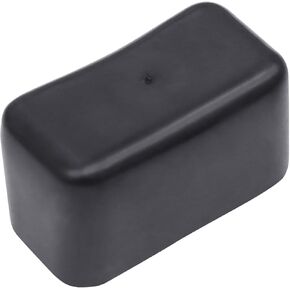 50 Pack 1-5/8"x7/8" Strut Channel Cap, Black Plastic Square End Cap for Strut Channel End to Protect The End of The Channel