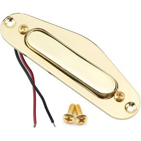 Swhmc Guitar Neck Pickup, Gold Single Coil Audio Transducer for TL Style Electric Guitars Accessory
