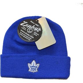 ZHATS Toronto Maple Leafs Royal Blue Cuff Beanie Hat - NHL Cuffed Winter Knit Toque Cap
