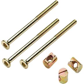 Bulk Hardware BH01772 60mm Allen Headed Furniture Bolt and Nut, Pack of 10, M6 x 60 mm, 10 Piece