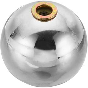 PATIKIL M6x42mm Ball Nuts Knob, 1 Pcs Hollow Female Thread 304 Stainless Steel Round Blind Hole Screw Cap Cover for Lighting Machinery DIY Decoration, Silver
