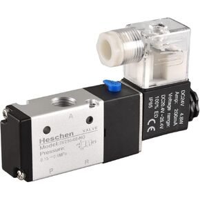 Electrical Pneumatic Solenoid Valve, 3V210-08-NO, 24VDC, PT1/4'', 2 Position 3 Way, Normally Open Type, Single Coil Pilot-Operated Electric