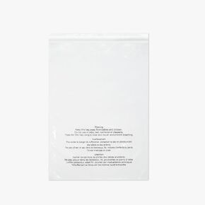 100 Cts 9x12" Extra Strong Seal - Poly Bags with Suffocation Warning - 100 Pack - Clear Poly Bags - Packaging Bags