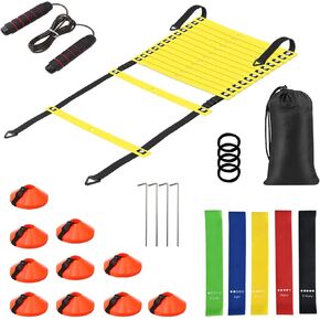 Soccer Training Equipment- Agility Training Equipment, Agility Ladder, Speed Training Equipment, Speed Ladder, Football Training Equipment for Youth, Soccer kit, Football Ladder,Speed Ladder Workout