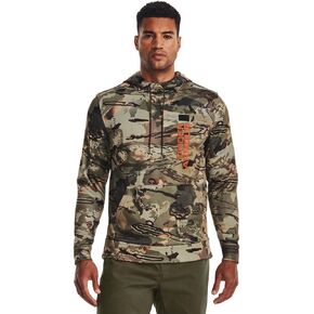 Under Armour Mens Expanse Camo Hoodie | Lightweight Breathable Fleece | Kangaroo Pocket for Hunting or Casual Wear