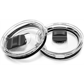 2 Pack 30 oz Tumbler Lid, Replacement Lids Compatible With YETI 30 oz Tumbler Lid, 35 oz Straw Mug and 14 oz Mug, Yeti Tumbler Lid with Magnetic Slider Switch, Yeti 30 oz Tumbler Lid, BPA Free
