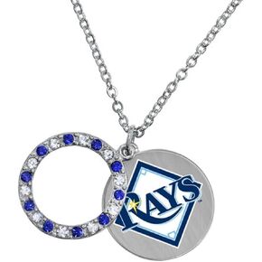 Game Time 101641 MLB Tampa Bay Rays Disc Necklace