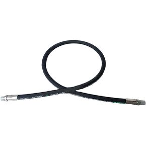 HaiChi 15611-12-12 Hydraulic Hose Swivel Assembly 3/4" Hydraulic Hose 72" Long，3118 psi】-US, Black