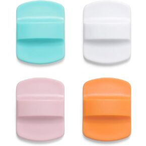 Magnetic Slider for YETI Lid,Compatible with YETI Rambler 8 oz,10 oz,14 oz,16 oz,20 oz,24 oz,30 oz Lids(Seafoam, White, Pink, Orange) 4 Pack