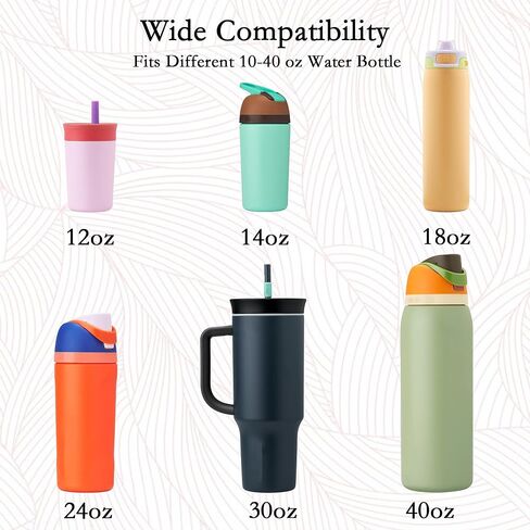 Bigwaves Bottle Silicone Handle Strap,Compatible Owala Freesip Water Bottle - Fits 16oz to 40oz, Water Bottle Carrier Grip Accessories for Running Bike, Gym Or Jogging (with Handle, Purple) in Saudi Arabia