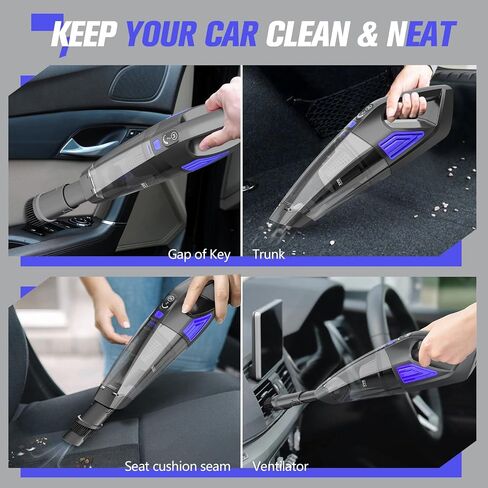 Handheld Vacuum Cordless Cleaner,Powerful Portable and Dust Buster Hand Vcauum Rechargeable with Large-Capacity Battery for CarPetOfficeHome in Saudi Arabia