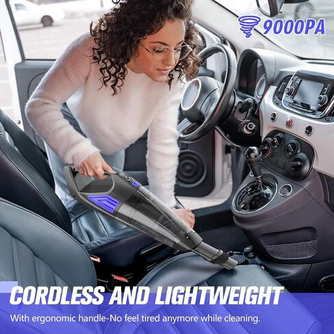 Handheld Vacuum Cordless Cleaner,Powerful Portable and Dust Buster Hand Vcauum Rechargeable with Large-Capacity Battery for CarPetOfficeHome in Saudi Arabia