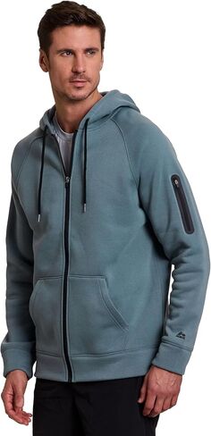 RBX Active Men's Hoodie with Zipper Pocket, Fleece Sweatshirt for Men Cotton Blend Zip Up Hoodie Jacket with Pockets in Saudi Arabia