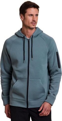 RBX Active Men's Hoodie with Zipper Pocket, Fleece Sweatshirt for Men Cotton Blend Zip Up Hoodie Jacket with Pockets in Saudi Arabia