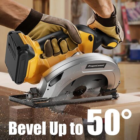Cordless Circular Saw for Makita 18V LXT Li-ion Battery, Electric Circular Saw with 7-1/4-Inch Blade, 5000 RPM, 0-50 Degree Bevel Capability, Power Circular Saws (No Battery). in Saudi Arabia