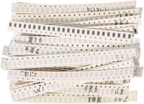 1206 SMD Roustor Kit 900pcs ، 36 Value 1206 SMD Capacitor 1206 Chip Resportment Kit 1 ٪ 1/4W 0.25W 1 OHM-10M OHM لـ DIY والتجارب (1206 مجموعة المقاوم SMD) in Kuwait