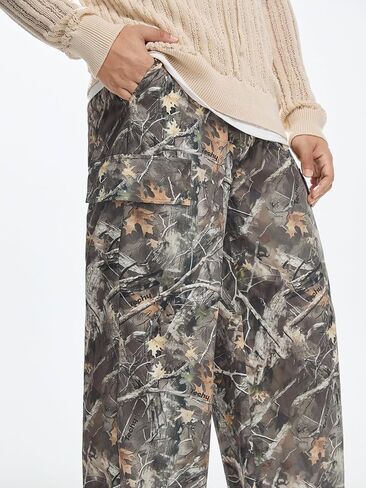 Men's Camo Sweatpants Y2K Letter Graphic Flared Sweatpants Drippy Streetwear Joggers in Kuwait