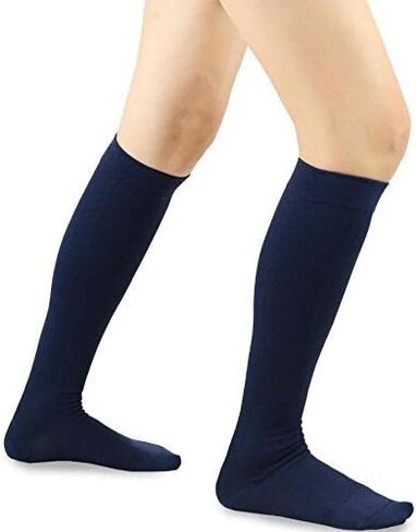 جوارب ضغط رياضية رياضية مصنوعة من الفيسكوز من ألياف الخيزران الدقيقة والنايلون للجري بطول الركبة وطاقم منخفض للنساء والرجال 3 أزواج in Kuwait