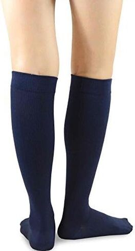 جوارب ضغط رياضية رياضية مصنوعة من الفيسكوز من ألياف الخيزران الدقيقة والنايلون للجري بطول الركبة وطاقم منخفض للنساء والرجال 3 أزواج in Kuwait