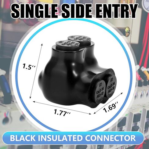 3 PCS موصلات متعددة الكابلات المعزولة 2 منفذ إدخال واحد موصلات معزولة معزول موصل توصيل الطاقة الكهربائية موصلات سلك مملوءة مسبقا (نطاق سلك 2-14AWG) in Kuwait