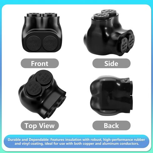 3 PCS موصلات متعددة الكابلات المعزولة 2 منفذ إدخال واحد موصلات معزولة معزول موصل توصيل الطاقة الكهربائية موصلات سلك مملوءة مسبقا (نطاق سلك 2-14AWG) in Kuwait