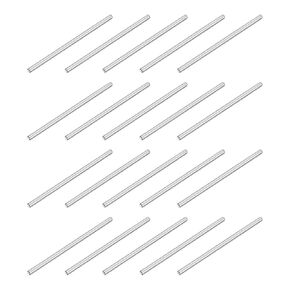 uxcell 80Pcs M2 x 40mm 304 Stainless Steel Dowel Pin, Cylindrical Shelf Support Peg Pin Parallel Pin Fastener for Mechanical Manufacturing, Industry, Furniture Installation, Silver