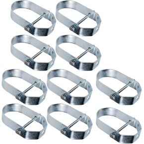 IDT-HF34-10 Clevis Hanger Standard Electro Galvanized Steel, 3/4 in, 10 Pieces, Chrome, 10 Pack