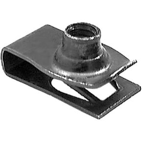 BoltmanShop M6-1.0 Screw Size, 13.5mm (17/32") Center Of Hole To Edge, Extruded U Nut (25pkg)