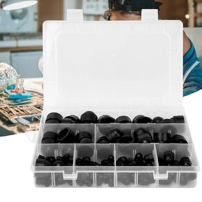 145Pcs Rubber Hex Acorn Nut, Dome Cover Bolts M4 M5 M6 M8 M10 Hardware Fasteners