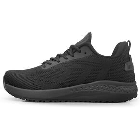 Men's Non Slip Work Shoes Comfortable Slip Resistant Food Service Slip on Shoes Chef Kitchen Restaurant Sneakers Mesh Work Footwear Lightweight Walking Shoes Casual Fashion