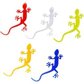 Ximimark 5 Pcs Car Reflective Sticker Safety Warning Mark Reflective Tape Auto Exterior Accessories Gecko Reflective Strip Light Reflector