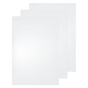 HARFINGTON 3pcs Clear Plastic Sheets 12" x 8.3" x 0.01" Transparent Flexible PVC Sheet Panels with Protective Paper for Signs DIY Display Projects Craft Picture Frames Painting