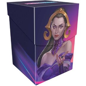 Ultra PRO - Foundations Liliana 100+ Deck Box Dark for Magic: The Gathering, Gaming gear, collector's item, gift gamers, compact organizer premium accessory, secure holder, vibrant artwork MTG Liliana