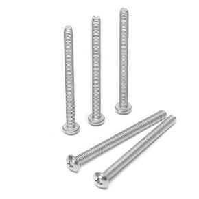 20Pcs #8-32x2-1/4 Pan Head Machine Screws, 304 Stainless Steel 18-8 Screw, Phillips Drive, Fully Threaded, Bright Finish