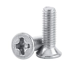 100Pcs/Bag M3 Machine Screws,9Types M3 Flat Head Stainless Steel SS304 Machine Countersunk Screw Bolt Fastener(M3x12)