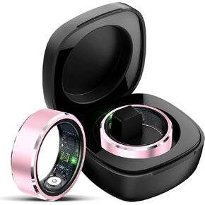 Smart Ring for Women Health Tracker Rings Heart Rate Sleep Monitor Remote Control for TikTok Photo Control Step Counter Pedometer Fitness Tracker Pink Rings for Ladies
