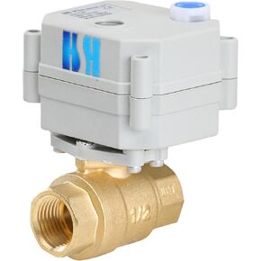 1/2" DN15 2 Way 12VDC CR2-01 Brass NPT Reverse Polarity On/Off Electrical Motorized Ball Valve
