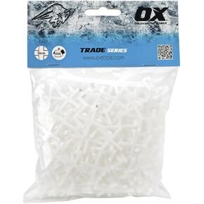 OX Tools 1/4 Tile Spacer OX-T161540 OX Trade 1/4" Long Soft Spacers Cross For Spacing wall or Floor tile (Pack of 250)