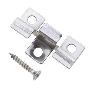 100Pcs Decking Hidden Spacer Fastener Board Clip, with Self-Tapping Screw Stainless Steel DIY Hardware