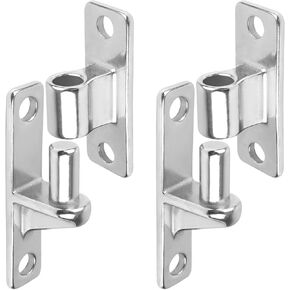 Wall Mount Gate Hinge, 304 Stainless Steel Gate Hinges for Farm Gates and barn gate, Chain Link Fence Gate Hinge with 5/8'' Hinge Pin, Heavy Duty Wall Plate Hinges - 2 Pack