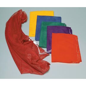 Sportime Heavy Duty Mesh Storage Bags - 24 x 36 - Set of 6 - Assorted Colors - 030187