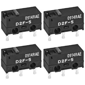 (Pack 0f 4) D2F-5 Auto Leveling Limit Endstop for 2.4 and 1.8 3D Printers Limit Switch, Replace Klicky